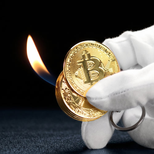 Bitcoin Lighter Keychain