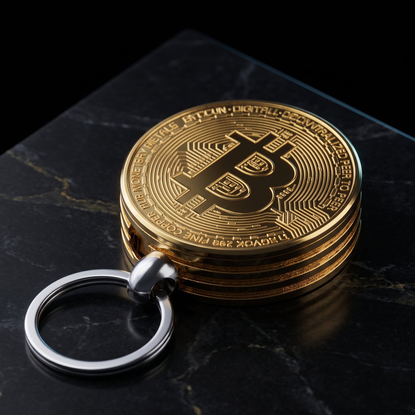 Bitcoin Lighter Keychain