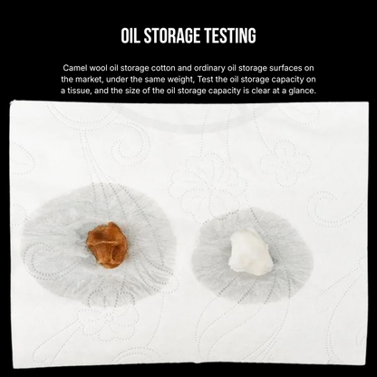 2Pcs Camel wool oil storage cotton