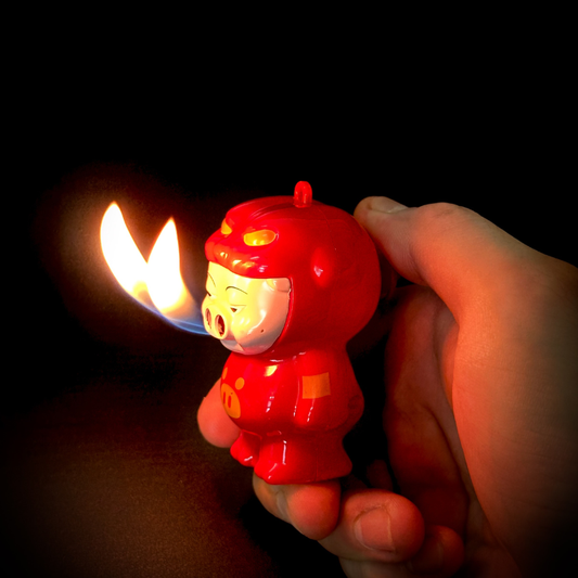 Mighty Porky Double Flame Lighter