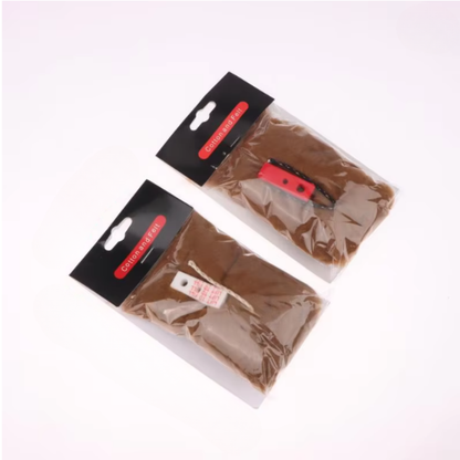 2Pcs Camel wool oil storage cotton